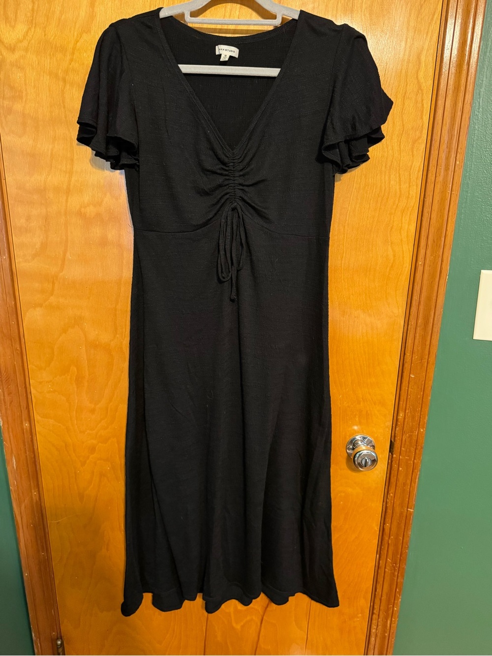 Black midi dress